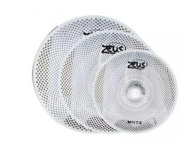 Kit com 03 Pratos Mute Zeus Crash 17+18 + Splash 12