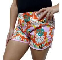 Kit Com 03 Shorts Feminino Adulto Tactel Estampado