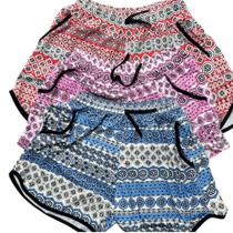 Kit Com 03 Shorts Viscolycra Feminino Lançamento Verão Kit Com 03 Shorts Viscolycra Feminino Lançamento Verão