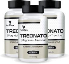 Kit Com 03 - Treonato (Magnésio + Treonina) 500mg 60 Cápsulas TuttiFlora Kit Com 03 - Treonato (Magnésio + Treonina) 500mg 60 Cápsulas TuttiFlora