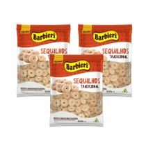 Kit Com 03 Unidade Biscoito Sequilhos Barbieri Tradicional 500g.