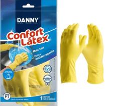 KIT COM 03 UNIDADES - Luva de Segurança Confort látex Danny Com Forro DA-299 CA 15532 TAM G/9