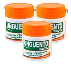 Kit com 03 Unidades Pomada Unguento Cicatrizante Cães 50g