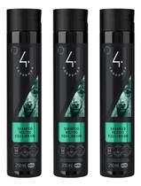 Kit com 03 Unidades Shampoo Neutro Equilibrium 4 Groomer 250ml Ibasa