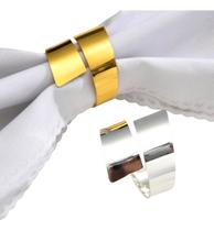 Kit Com 04 Aneis De Guardanapo Luxuoso Minimalista Kit Com 04 Aneis De Guardanapo Luxuoso Minimalista