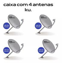 Kit Com 04 Antena Banda Ku 60cm
