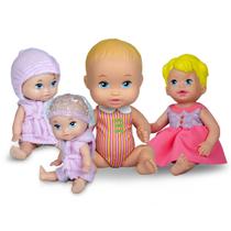 Kit Com 04 Bonecas Little Mommy Brincadeira Baby Licença Da Mattel Brinquedo Meninas Com Acessórios