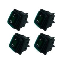 Kit Com 04 Botões Liga/desliga 4 Pinos P/ Máquina Airless