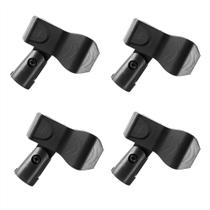 Kit Com 04 Cachimbos Suportes Clip Universal Para Microfone De Todos Os Modelos