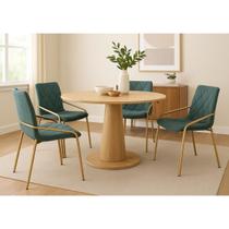 Kit com 04 cadeiras de Jantar Anitta em Aço Carbono com Pintura Automotiva