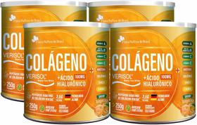 Kit Com 04 - Colágeno Verisol + Ácido Hialurônico Sabor Tangerina 250g