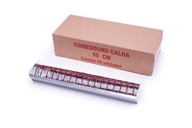 KIT COM 04 COMEDOURO CALHA 50cm