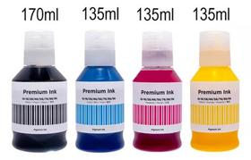 Kit com 04 Cores Refil de Tinta Compatível GL16 GI16 GX6010 GX7010 - Premium Ink