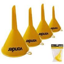 Kit com 04 Funil Doméstico Plástico Resistente Uso Diversos Fácil de Guardar e Transportar para Emergências 04 Tamanhos Original Vonder Kit com 04 Funil Doméstico Plástico Resistente Uso Diversos Fácil de Guardar e Transportar para Emergências 04 Tamanhos Original Vonder