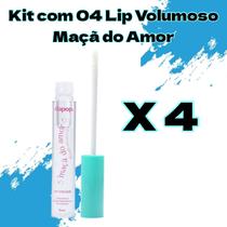 Kit Com 04 Gloss Lip Volume Maçã Do Amor - Dapop