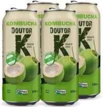 Kit Com 04 - Kombucha Orgânica Sabor Água de Coco 350ml DRK - Kombucha Doutor K