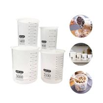Kit com 04 Potes Herméticos Plástico 800/1400/2100/3000ml Kit com 04 Potes Herméticos Plástico 800/1400/2100/3000ml