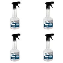 Kit com 04 Pulverizadores Borrifador em Plástico PET 500ml Nobre