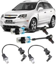 Kit com 04 Sensor Freio Abs Dianteiro e Traseiro Captiva 2.4 3.0 e 3.6 de 2012 À 2017