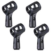 Kit Com 04 Suportes Cachimbos Para Microfone Com e Sem Fio