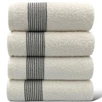 Kit Com 04 Toalha De Banho Branca Gigante / Banhão - Tomie - 78x160cm- LMpeter