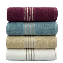 Kit Com 04 Toalhas De Banho Gigante / Banhão Quasar - Rubi/Azul/Bege/Branco - 72x150cm - LMpeter