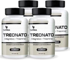 Kit Com 04 - Treonato (Magnésio + Treonina) 500mg 60 Cápsulas TuttiFlora Kit Com 04 - Treonato (Magnésio + Treonina) 500mg 60 Cápsulas TuttiFlora