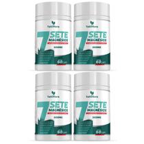 Kit Com 047Sete Magnésios Bisglicinato, Carbonato, Ascorbato, Taurato, Malato 60 Caps 500mg tuttiflora