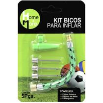 Kit Com 05 Bicos Para Encher Inflar Bolas Piscinas Pneus