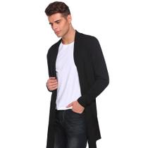 Kit com 05 Blusa De Frio Cardigan Masculino Sobretudo Swag Slim Fashion Slim Fitness