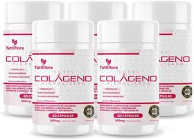 Kit Com 05 - Colágeno Hidrolisado + Ácido Hialurônico + Q10 + Biotina + Vit 60 Caps 600mg TuttiFlora Kit Com 05 - Colágeno Hidrolisado + Ácido Hialurônico + Q10 + Biotina + Vit 60 Caps 600mg TuttiFlora