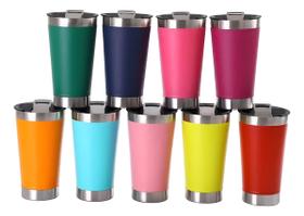 Kit Com 05 Copos Térmico De Inox Liso Sem Logo 473 Ml Kit Com 05 Copos Térmico De Inox Liso Sem Logo 473 Ml