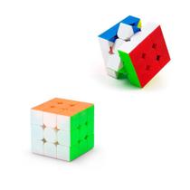 Kit Com 05 Cubo Mágico Profissional 3X3 Magic Cube Rápido