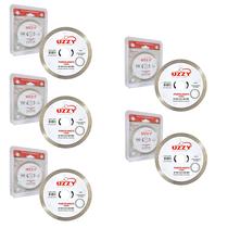 Kit com 05 Discos de Corte Uzzy Diamantado Turbo para Porcelanato 110 8 20 mm