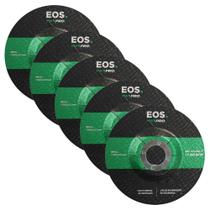 Kit com 05 Discos de Desbaste para Esmerilhadeira 115mm EOS 115x6x22mm