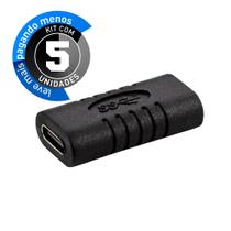 Kit com 05 Emenda USB Tipo-C Fêmea Kit com 05 Emenda USB Tipo-C Fêmea