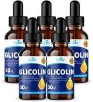 Kit Com 05 - Glicolin (Óleo de Abacate + Resveratrol + Coenzima Q10 + Taurina) 30ml Celliv