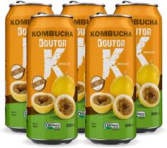 Kit Com 05 - Kombucha Orgânica Sabor Maracujá 350ml DRK Kit Com 05 - Kombucha Orgânica Sabor Maracujá 350ml DRK