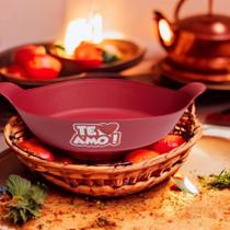 Kit com 05 petisqueira canoa adesivado te amo