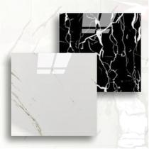 Kit com 05 placas marmore adesivas alto brilho parede e piso