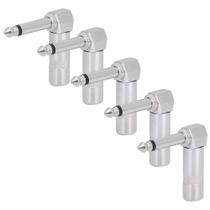 Kit Com 05 Plug P10 Em L 90 Graus Mono Modelo Profissional