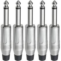 Kit Com 05 Plugs Mono P10 Com Baquelit Rabicho Prof.