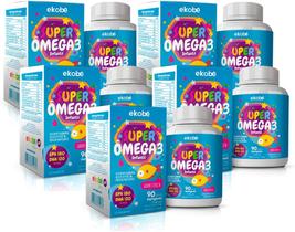 Kit Com 05 - Super Ômega 3 Infantil 90 Cápsulas Mastigavéis Ekobé Kit Com 05 - Super Ômega 3 Infantil 90 Cápsulas Mastigavéis Ekobé