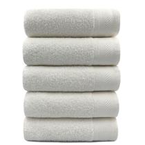 Kit Com 05 Toalha De Banho Branca Gigante / Banhão - Eleganz - 72x150cm - LMpeter