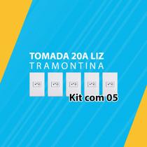 Kit com 05 tomada 20a liz tramontina