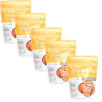 Kit com 05 Un Petisco Natural Just Tiras de Frango Saudável, Sem Conservantes Cães e Gatos Germanhärt