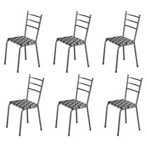 Kit com 06 Cadeiras 105x50cm Maceió