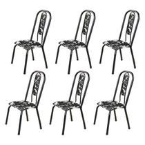 Kit com 06 Cadeiras para Sala de Jantar Fortaleza