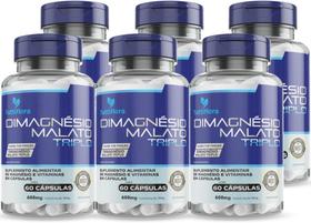 Kit Com 06 - Dimagnésio Malato Triplo (Malato, Bisglicinato e Cloreto de Magnésio) 60 Caps 600mg TuttiFlora Kit Com 06 - Dimagnésio Malato Triplo (Malato, Bisglicinato e Cloreto de Magnésio) 60 Caps 600mg TuttiFlora