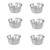 Kit com 06 Formas de Torta Suiça 11,0X6,0X13,5 cm - Alumínio